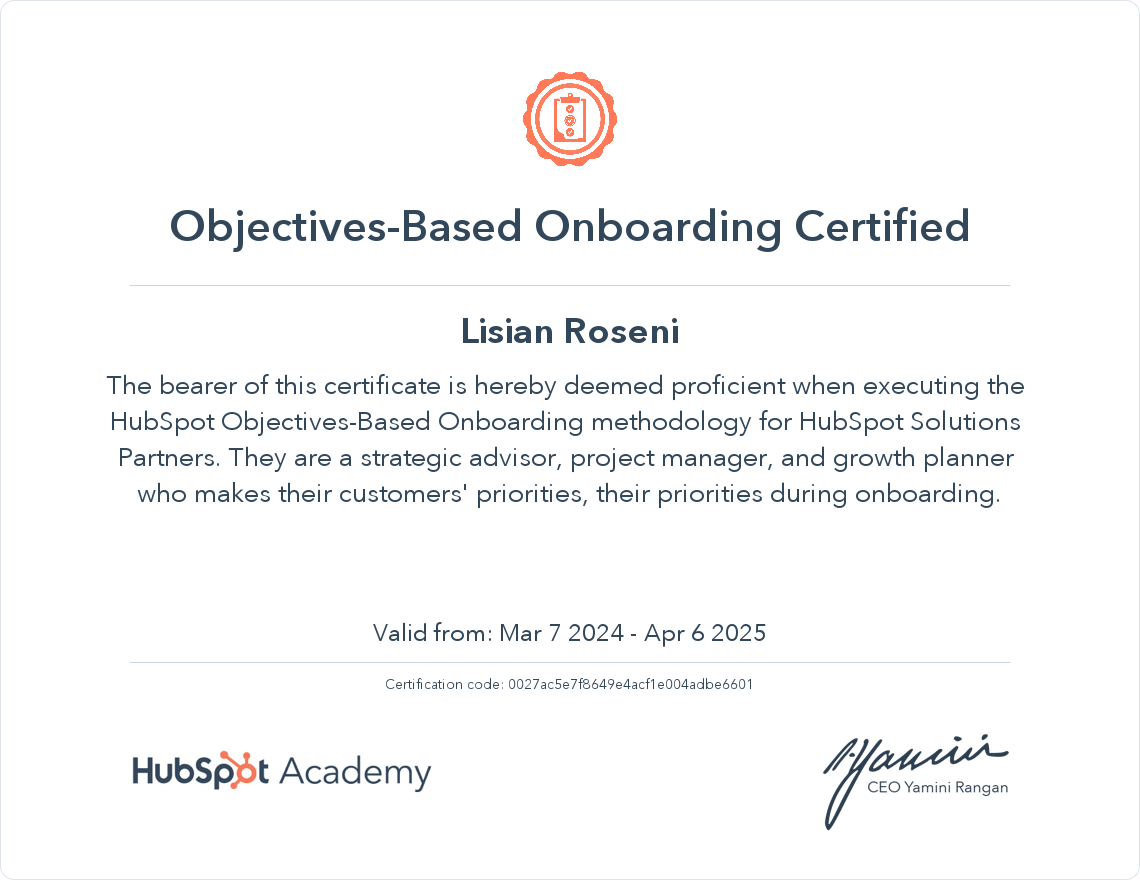 LisianR_Objectives_Based Onboarding_March2024